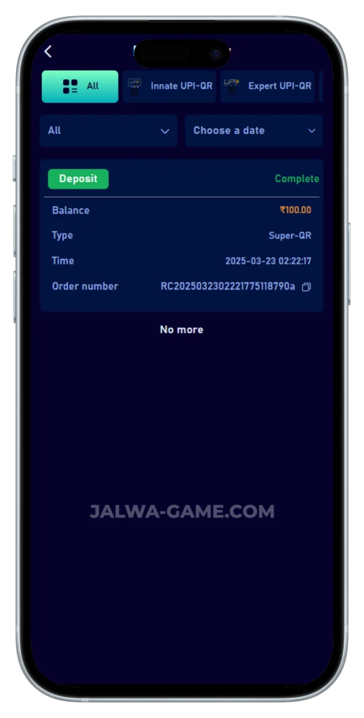 Jalwa-Game-Deposit-Successful